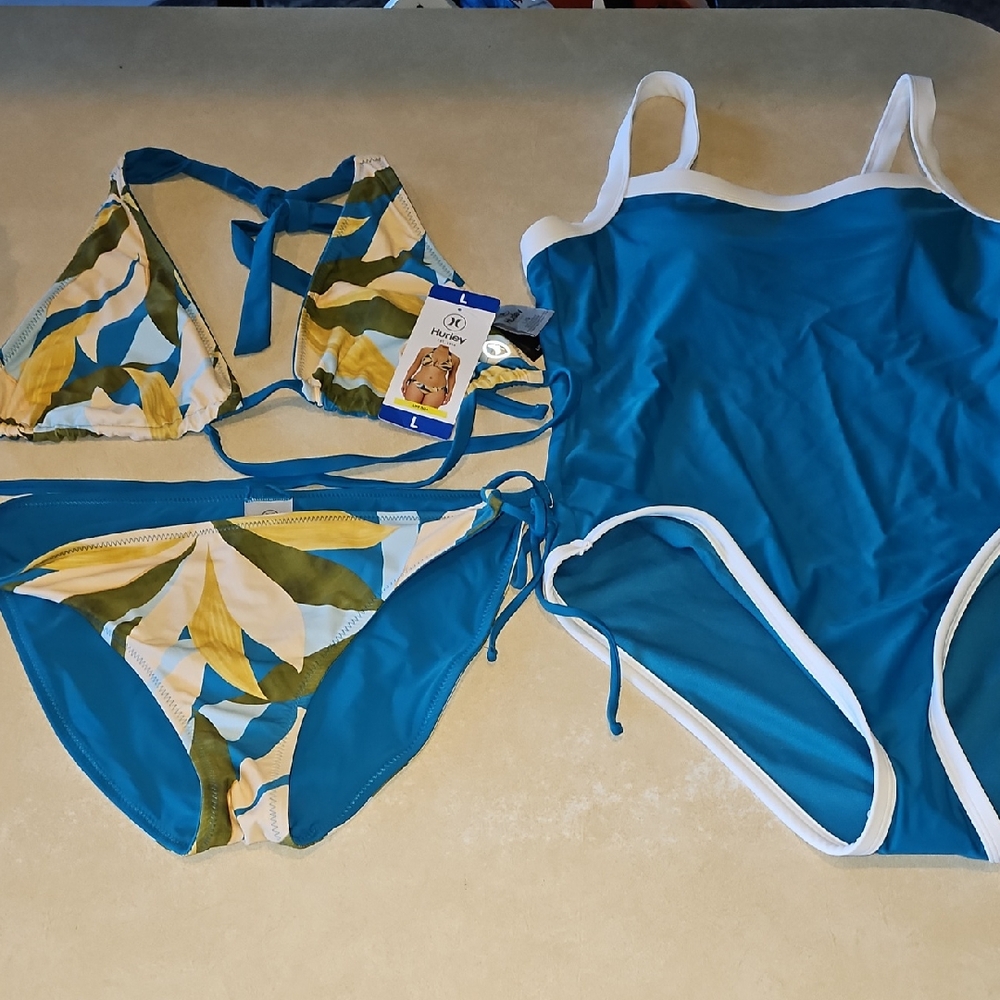 Hurley One Piece Swimsuit & Bikini Set